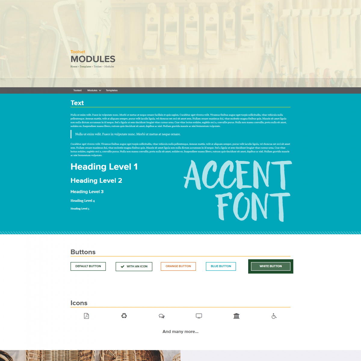 Screenshot - toolset modules