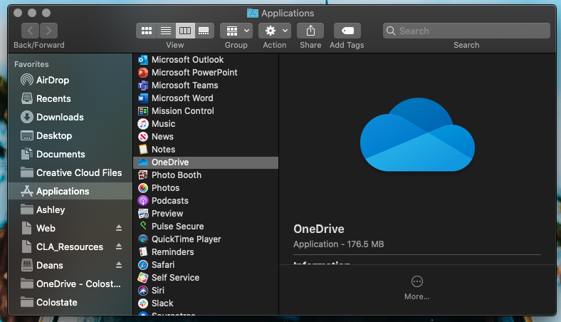 onedrive for mac not working